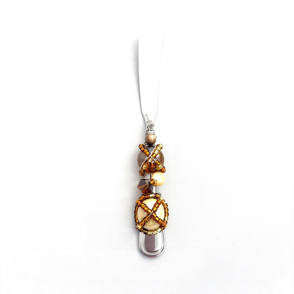 La-Di- Da Designs Glass Beaded Serving Utensil: Speader